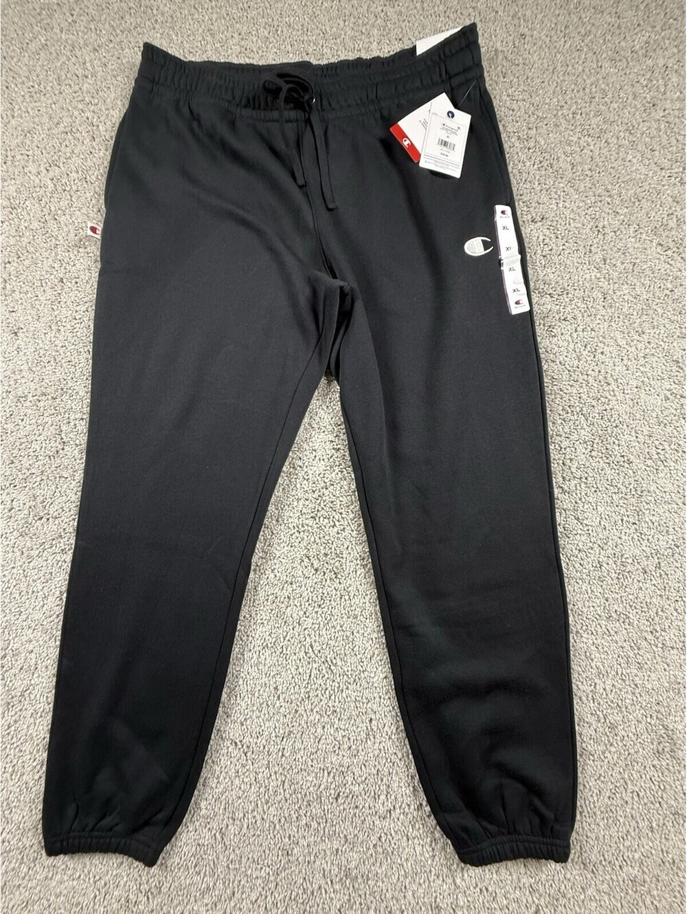 NWT Champion Men’s Sweatpants Size XL Black Premium Quality Cotton
